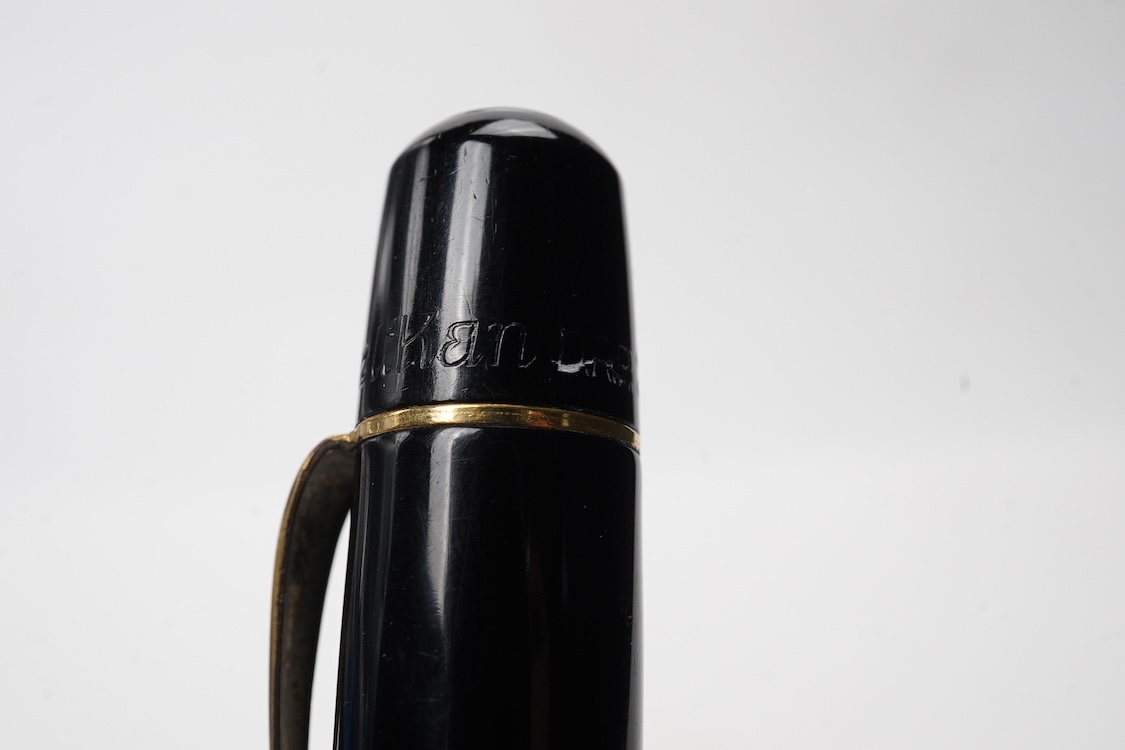 A Pelikan 100N fountain pen fitted with a 14ct. gold Pelikan nib